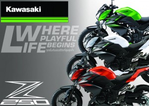 Kawasaki Z250 สีใหม่